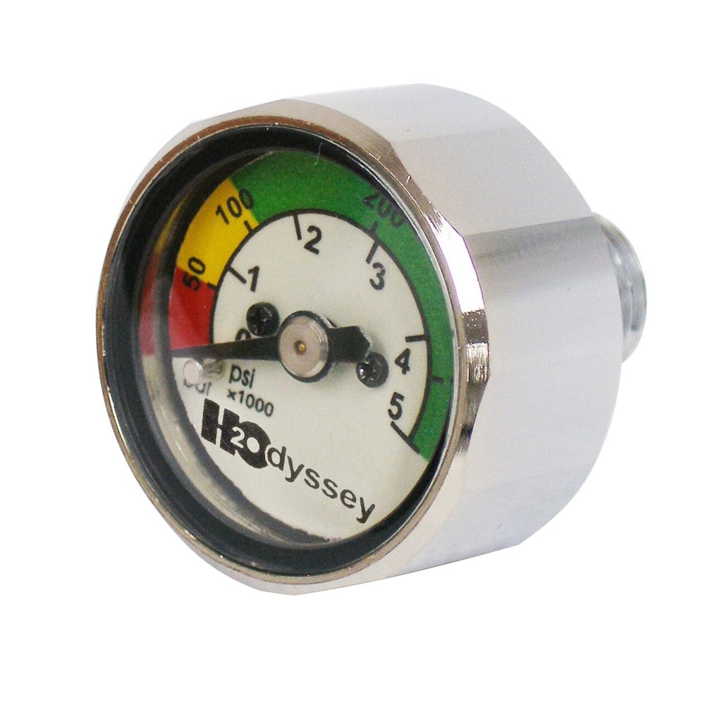 H2ODYSSEY Mini PSI/BAR Button Gauge