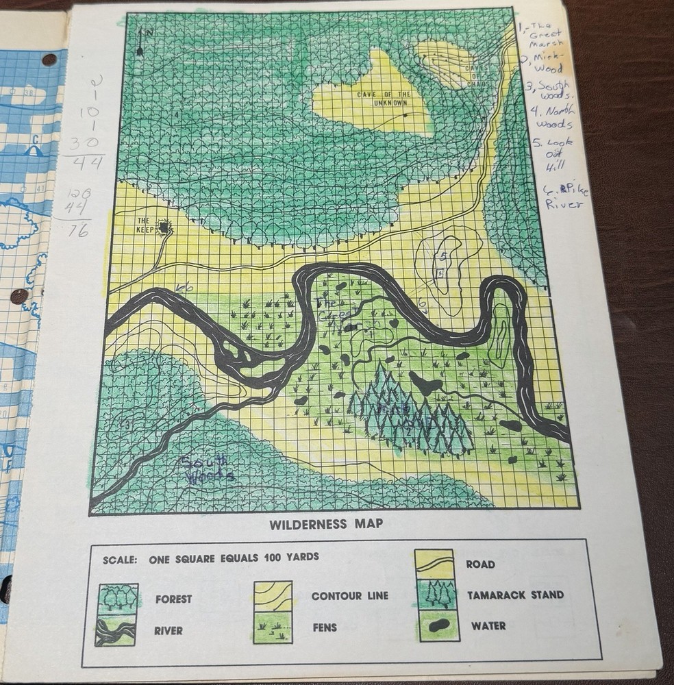 1981 TSR Dungeon Module B2 The Keep on the Borderlands D&D Basic Set Levels1-3