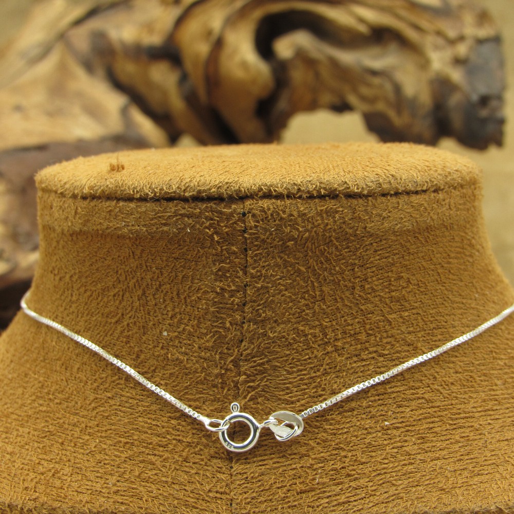Sterling Silver Three Vertical Squares Pendant Necklace