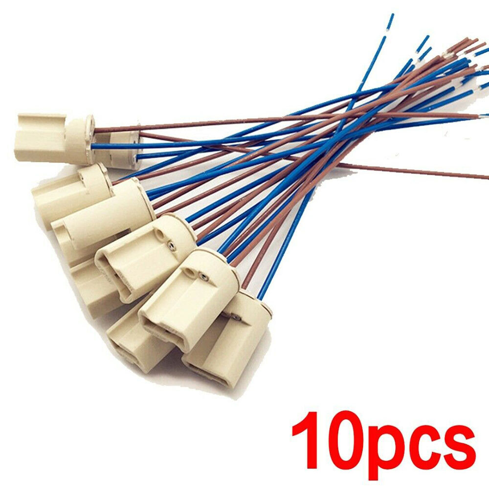10PCS G9 Base Ceramic Lamp Holder Socket & Cable  LED bulb down Light