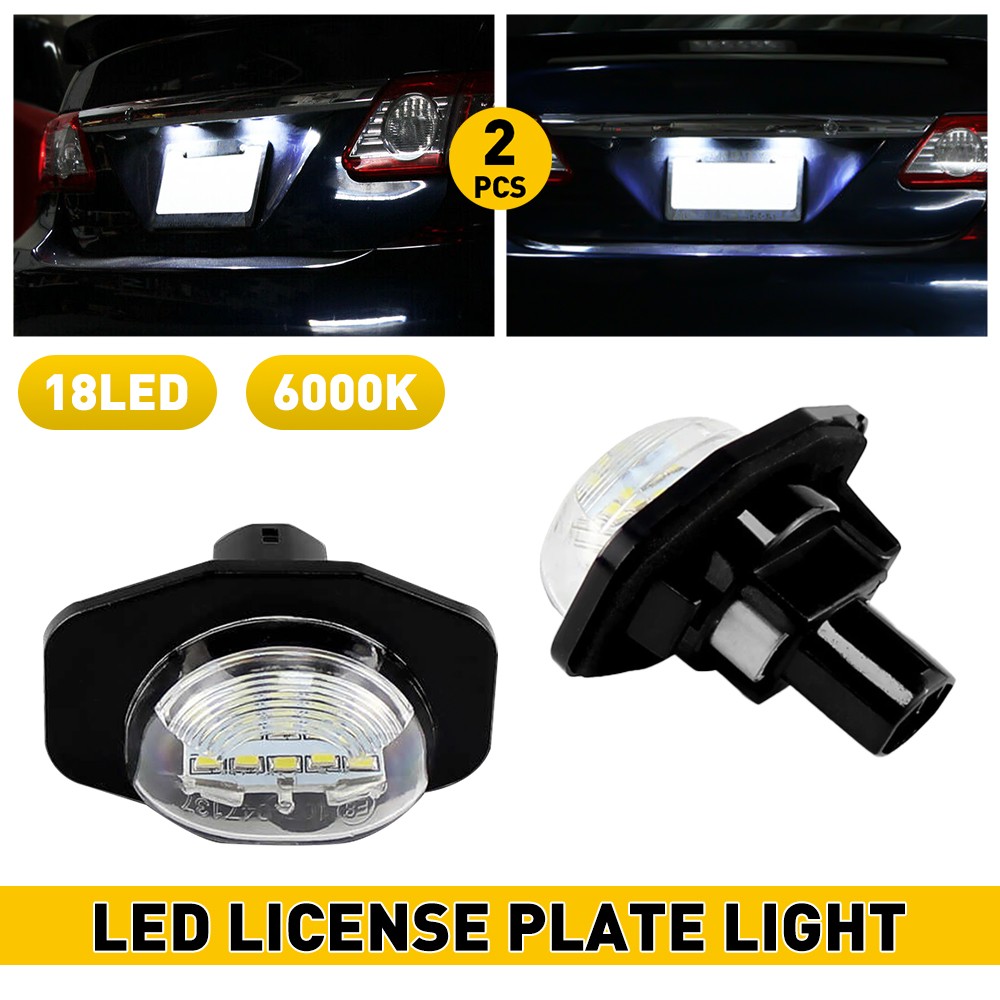 AUXITO 18LED License Light Plate For 2009-2013 Toyota Corolla Tag Lamp 6000K EXV