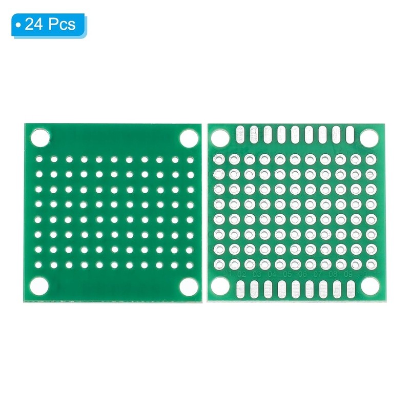 24 Pcs Tin-Plated PCB Prototype Board FR4 DIY Circuit Soldering Projects New