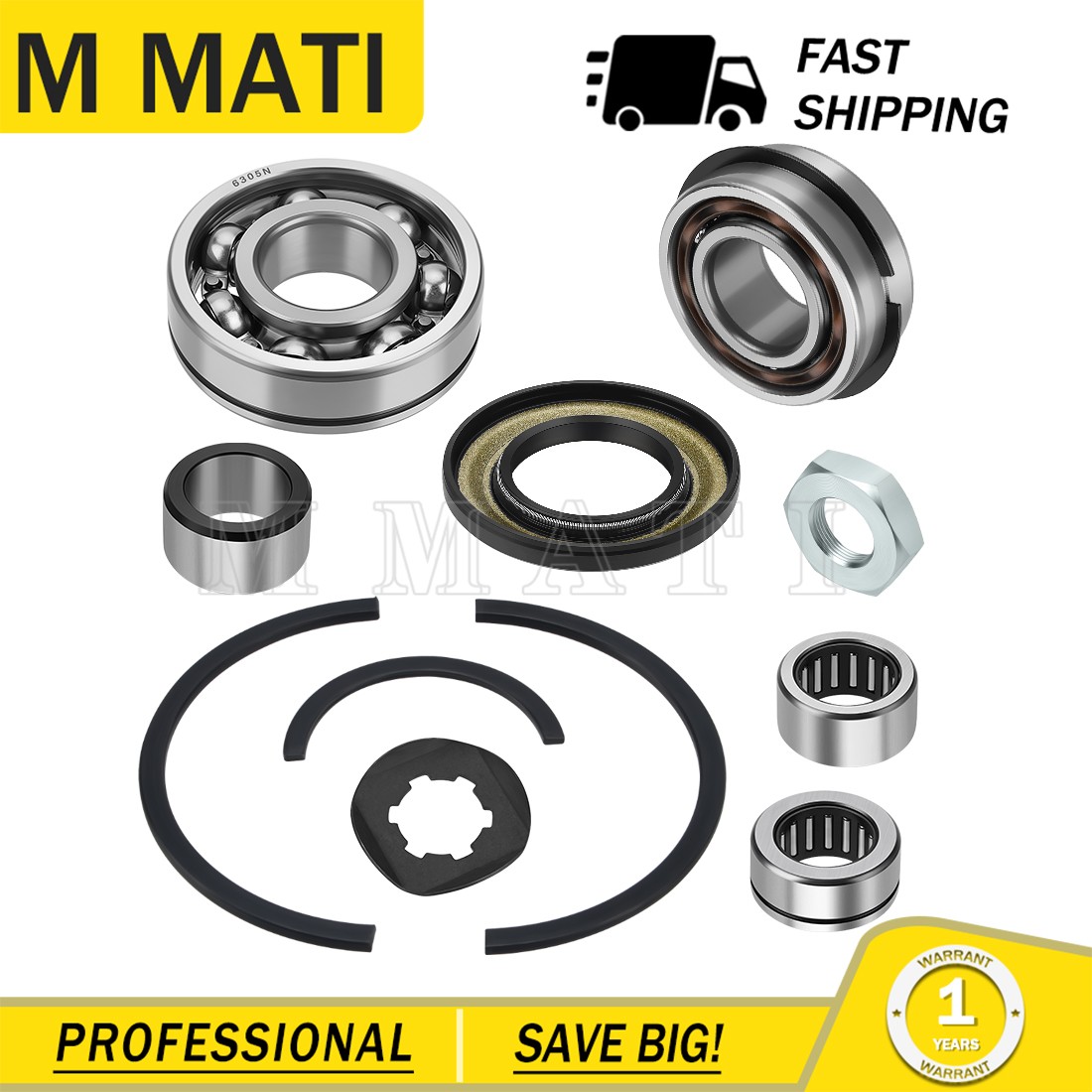 Transmission Bearings Kit For Yamaha Banshee 350 YFZ350 1987-2006 93311-22027-00