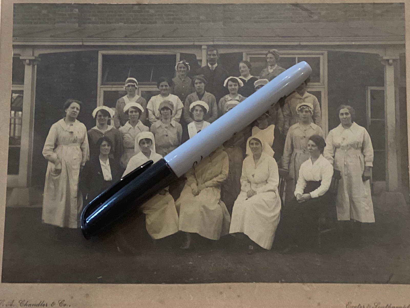 Original Photo WWI Workers Munition Workers Canary Girls