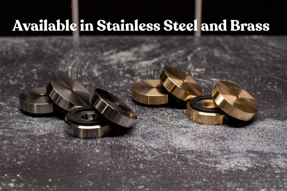 Brass Cutting Board Feet - 1.5"