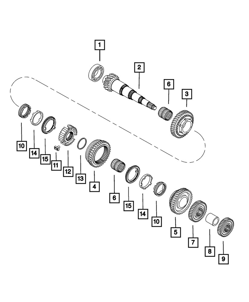 Genuine Mopar Needle Bearing 68146133AA