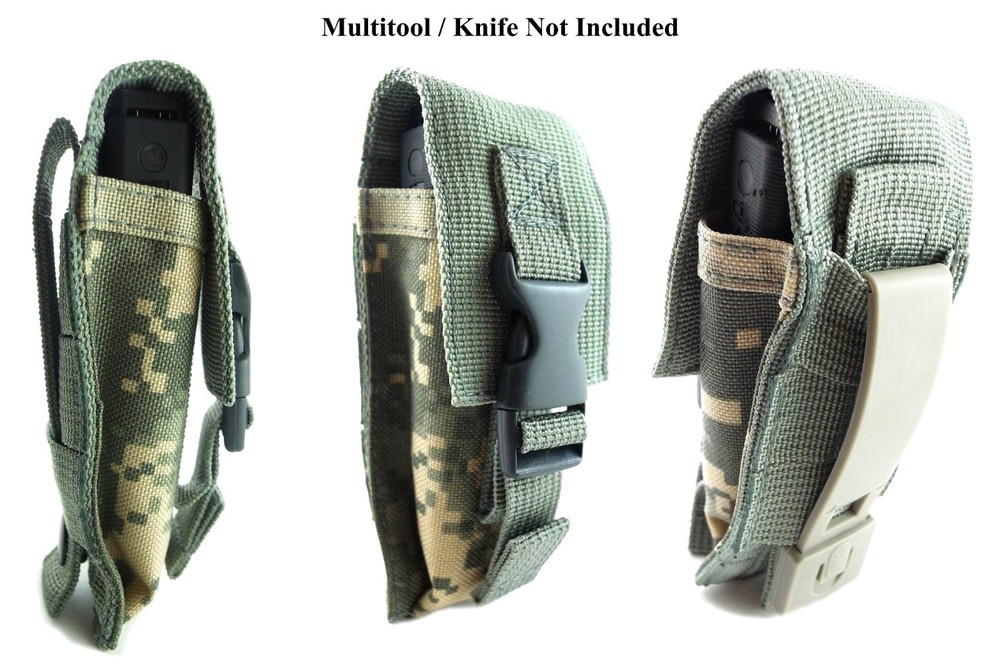 1 ACU DIGITAL Colored Nice Pouch For Buck, Gerber 600 Multi Tool, Folding Knife