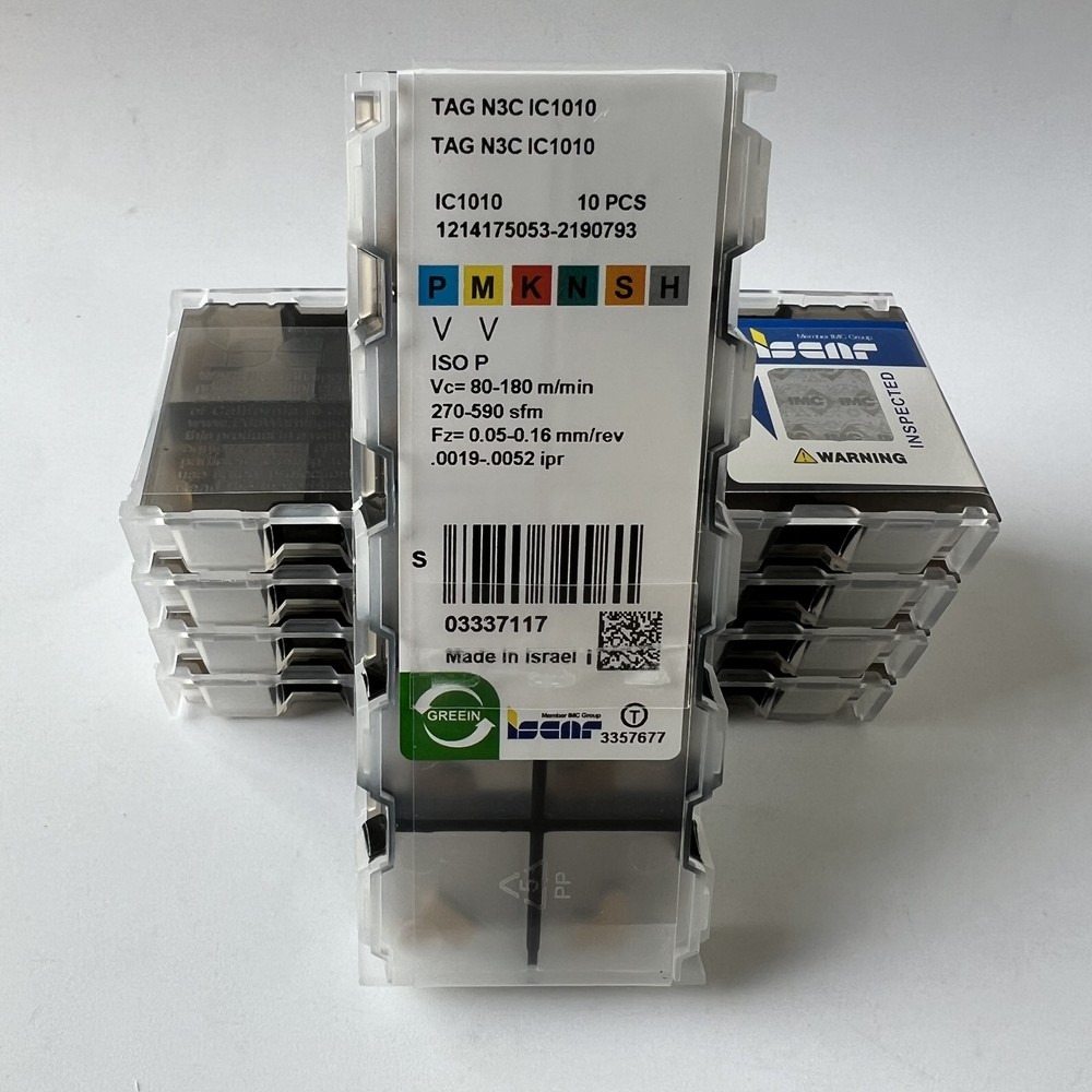 ISCAR / TAGN3C IC1010 / Industrial indexable Carbide Inserts 10 Pcs