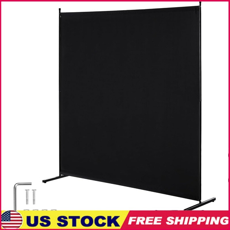 Portable Room Divider Folding Privacy Screen Easy Assembly Durable Iron Frame US
