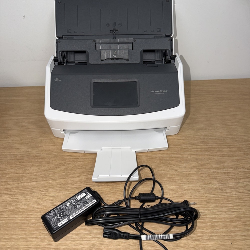 Fujitsu ScanSnap iX1500 Wireless Duplex Document Scanner Touchscreen Tested