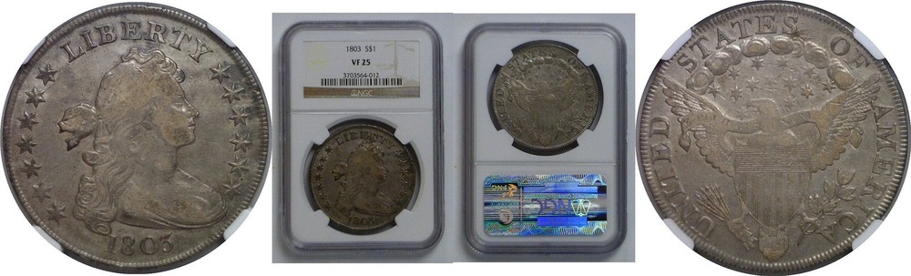 1803 Bust Dollar   NGC VF-25