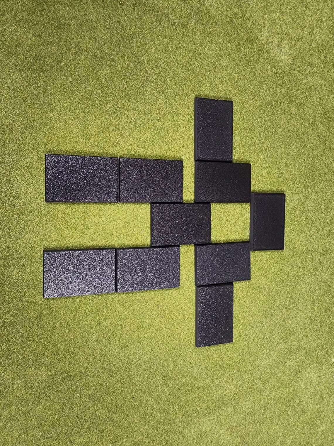 60x100mm Square Bases - Plain Beveled Bases - Wargaming Old School Bases