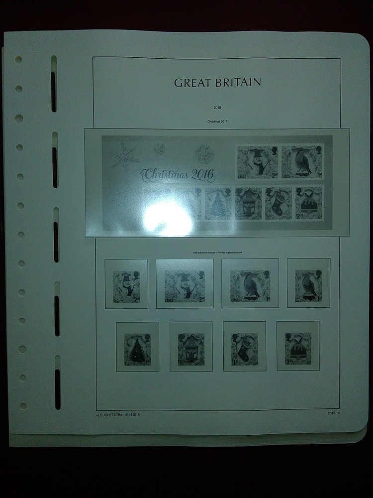 LIGHTHOUSE Commemorative Hingeless album pages Great Britain 2016 Used R201601
