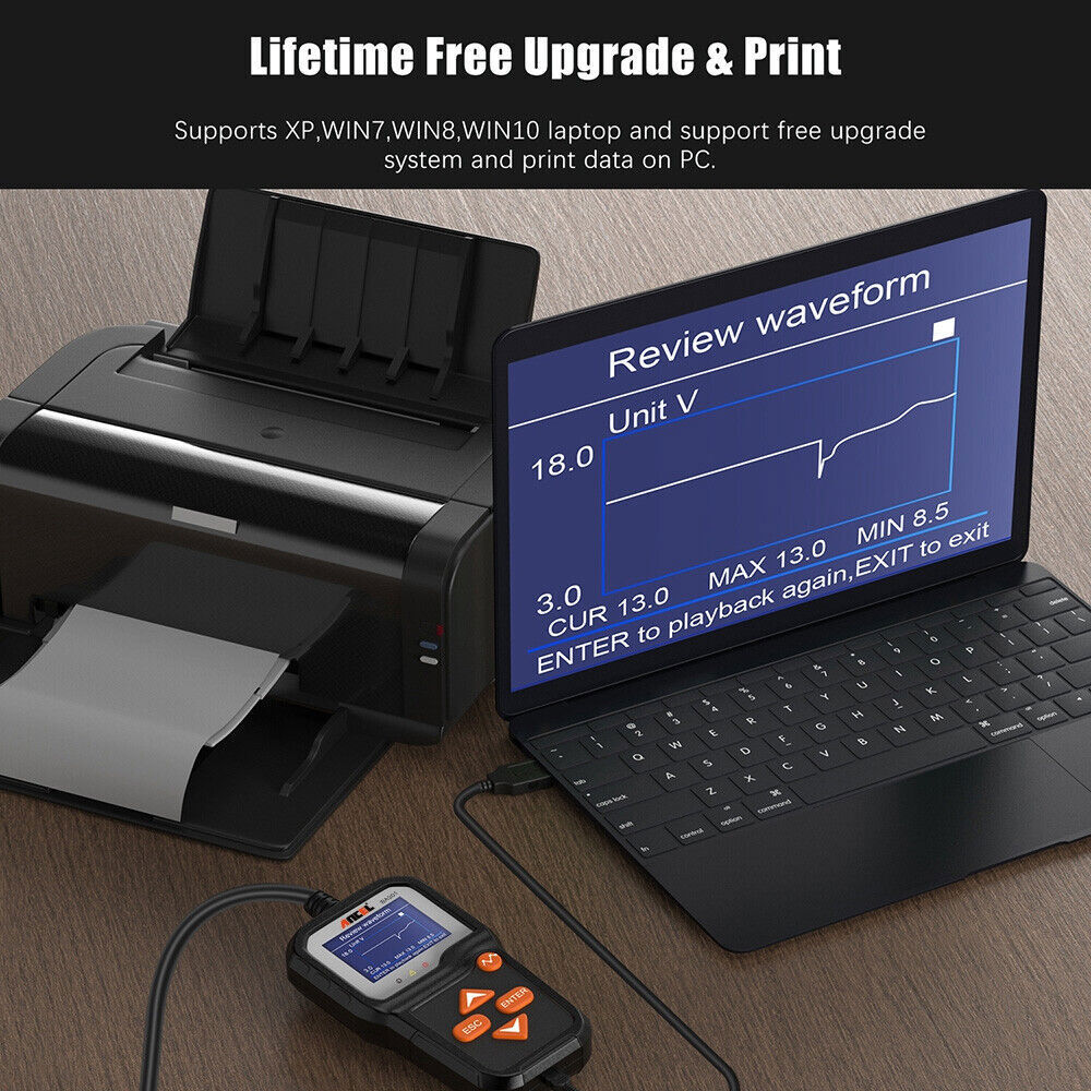 Ancel BA101 Update BA301 Load Battery Tester Digital Analyzer Bad Cell Tool