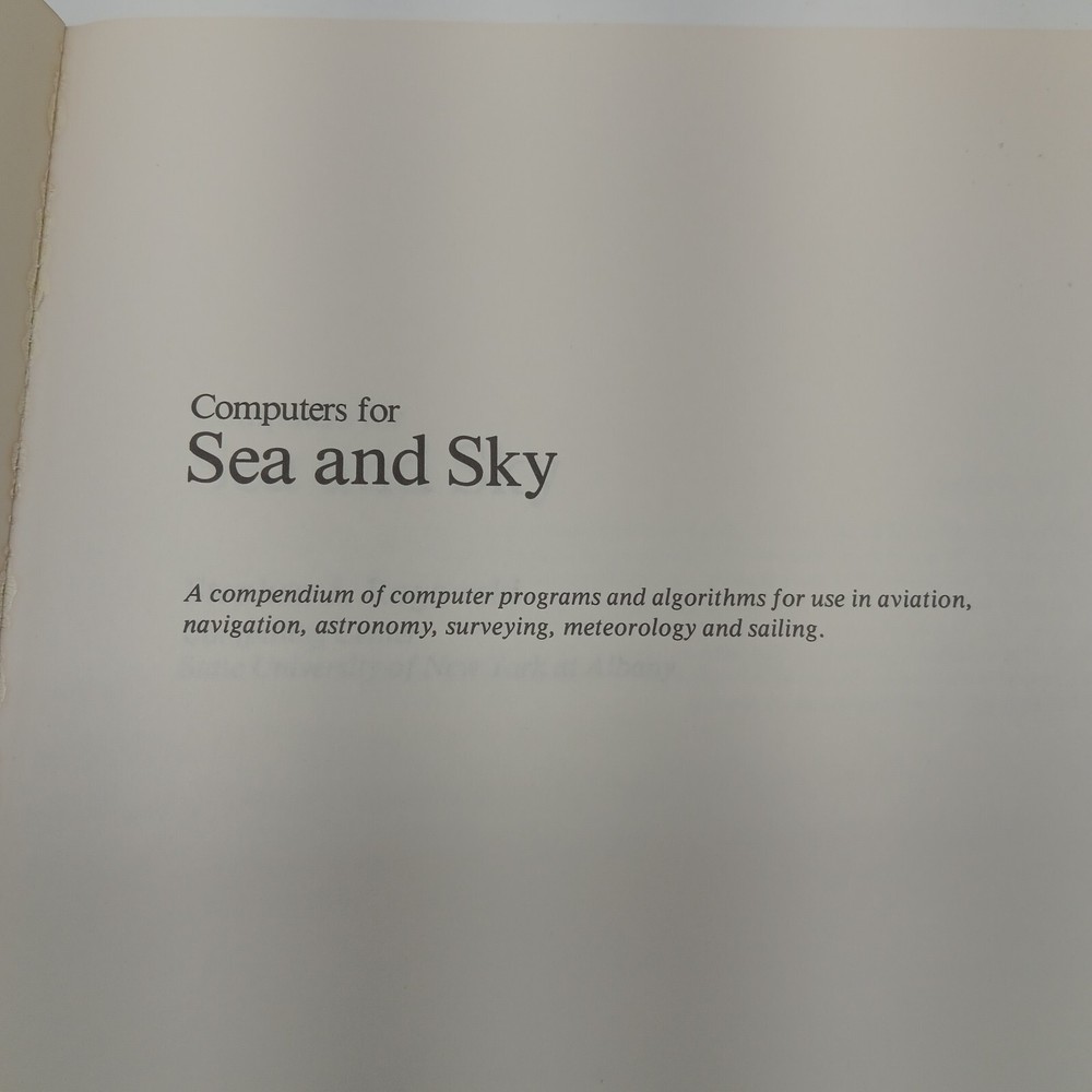 Computers For Sea And Sky Stephen J. Rogowski 1982