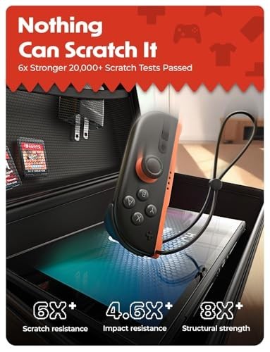 2 Pack Tempered Glass Screen Protector for Nintendo Switch - Auto-Dust Removal,