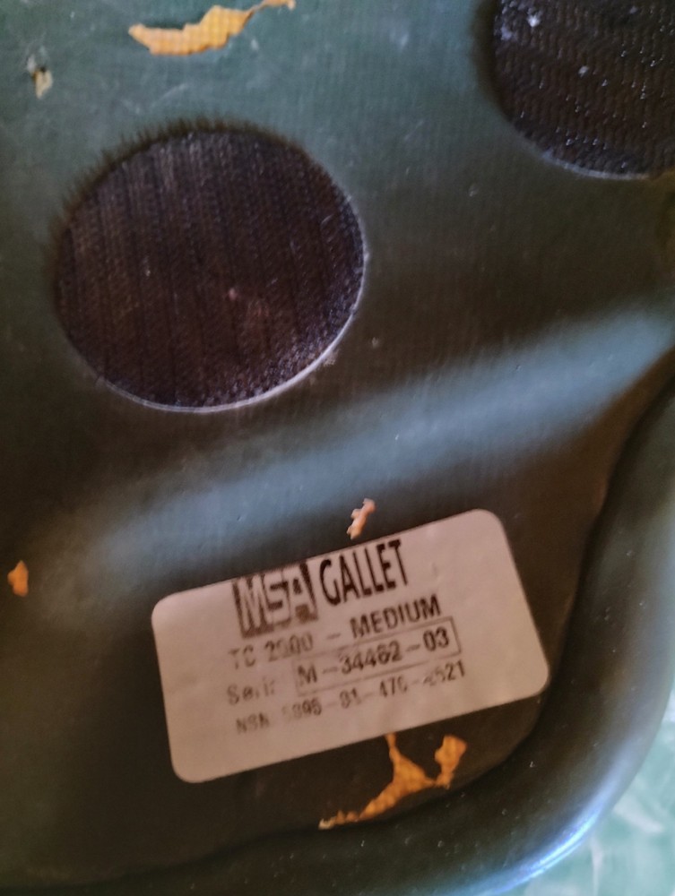 US Army MSA Gallet ACH Advanced Combat Helmet Size Medium