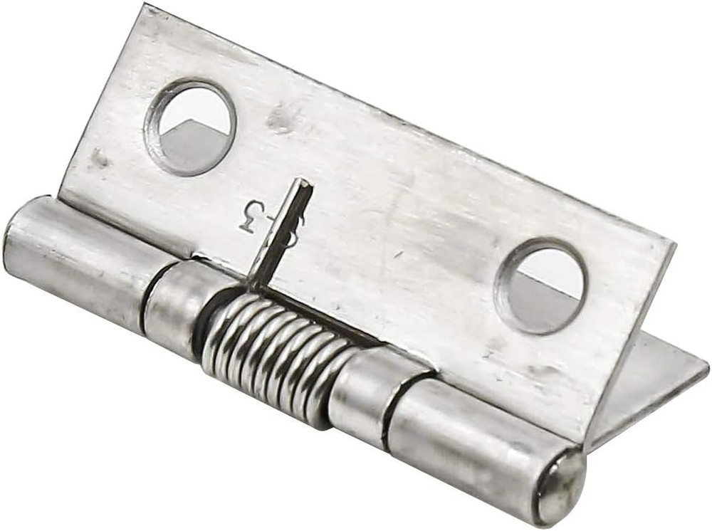 Spring Hinge Self-Opening 1.5 Inch Stainless Steel - 4 Pack