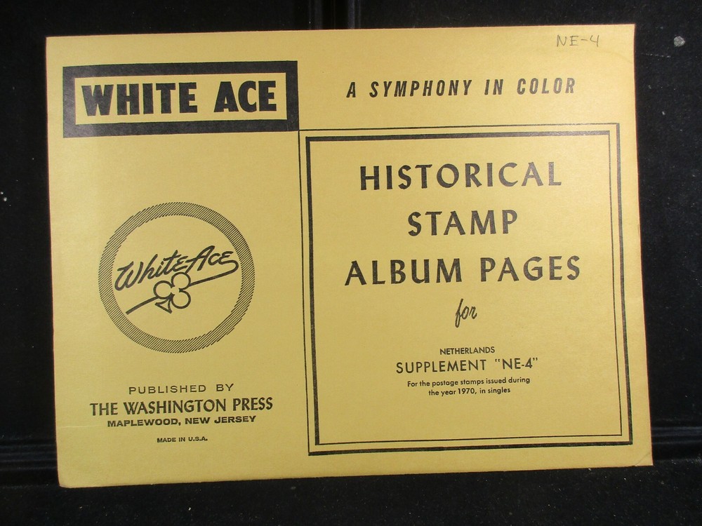 "WHITEACE" NETHERLANDS SUPPLEMENT "NE-4" 1970 SINGLES W/FREE SHP.