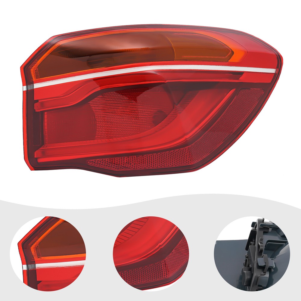 Right Outer Tail Light For 2016-2018 2019 BMW X1 Passenger Side Led Tail Light