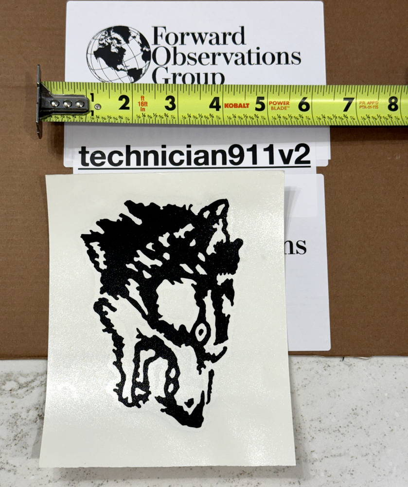 Forward Observations Group Wolf 40 LARGE Sticker Decal NEW 2024 - UNRELEASED