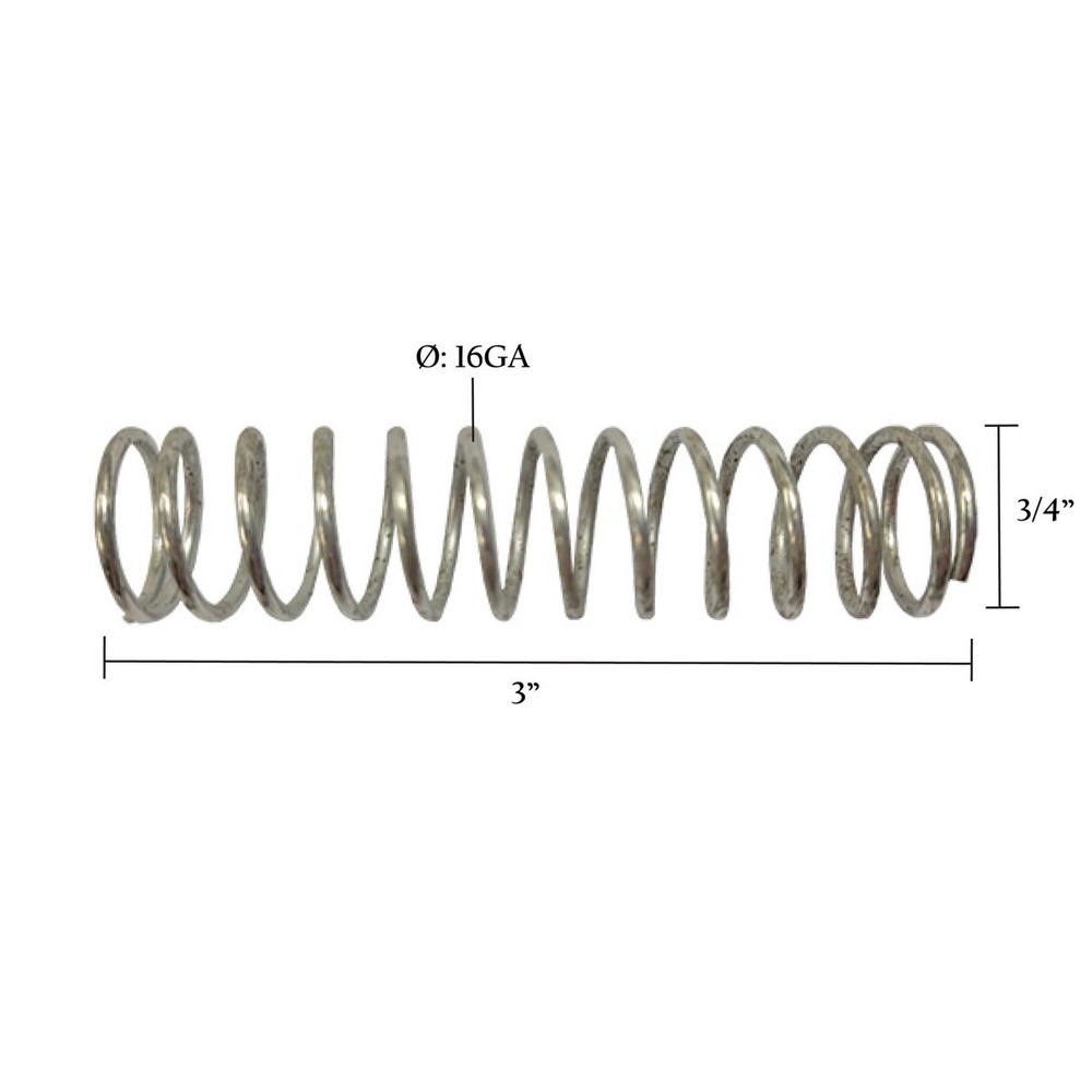 6" Spring Only Slam Action Gate Latch Replacement Spring