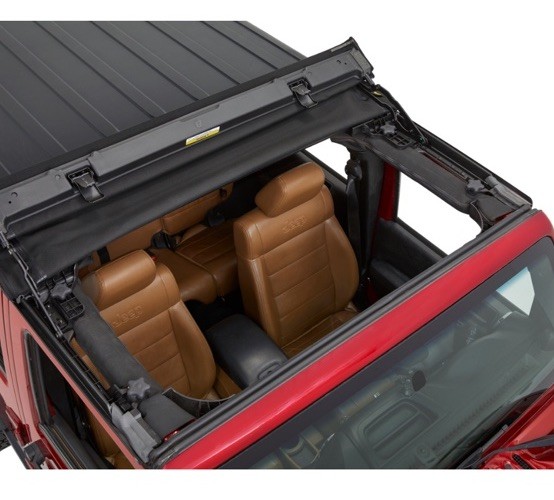 Bestop Sunrider® Hartop Black Twill Premium 07-18 Jeep Wrangler JK JKU 52453-17
