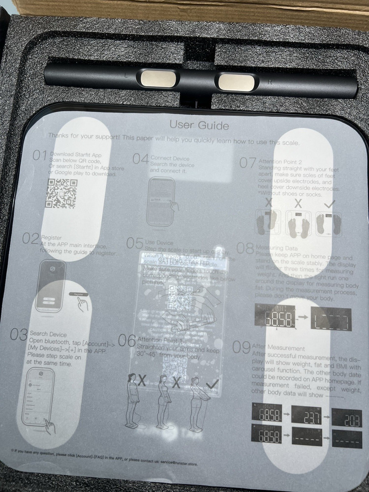 RunStar Smart Full Body Composition Scale