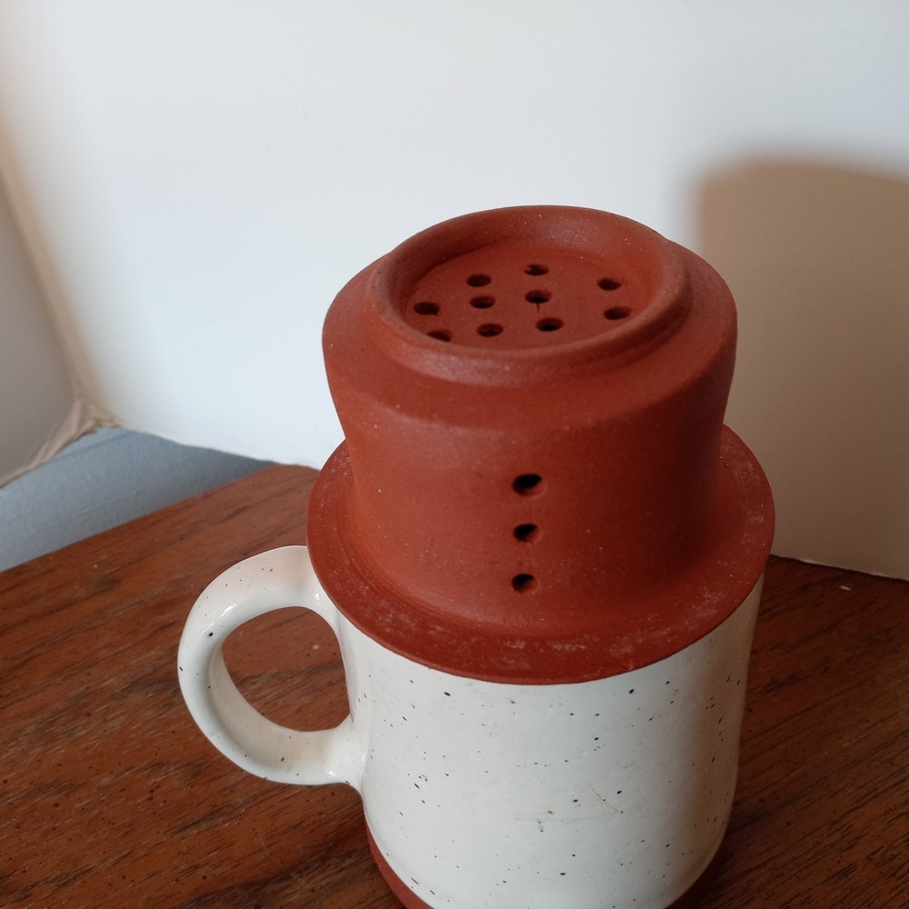 Beautiful Ceramic Tea Cup with Removable Infuser & Lid + Handle