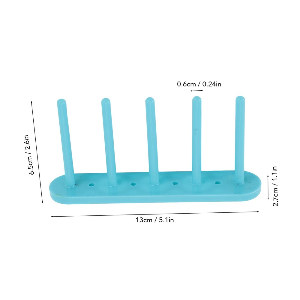 5 Column Magnetic Bobbin Holder Plastic Thread Bobbin Organizer Storage Rack