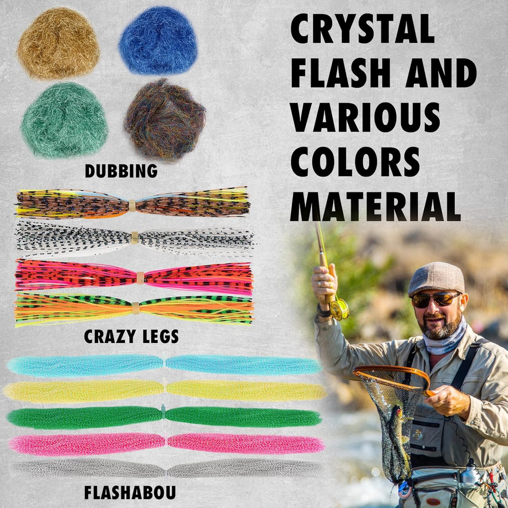 Complete Fly Tying Vise and Tools Kit for Beginners and Experts