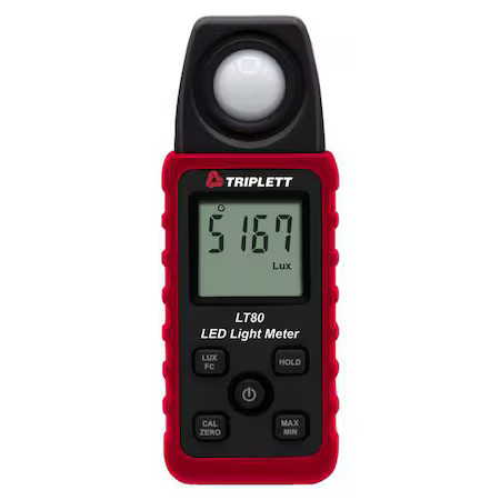 Triplett Lt80 Lightmeter,  +/-3%Light Acc", Fullsize,