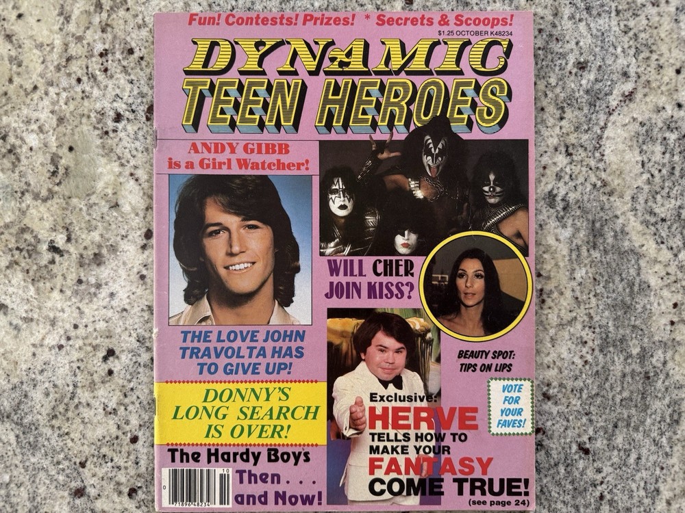 KISS 1978 TEEN HEROES KISS MAGAZINE GENE PAUL ACE PETER AUCOIN VINTAGE MEGA RARE