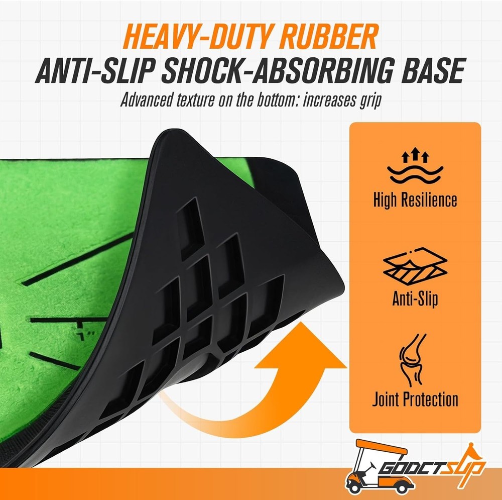 Golf Hitting Mat with Instant Swing Path Feedback, Extra Replaceable Golf Pra...