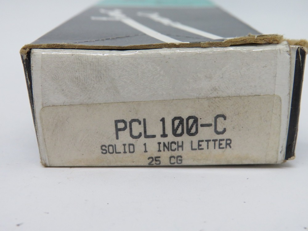 Panduit PCL100-C PAN-CODE Solid 1" C Letter Label 25-Pack NEW