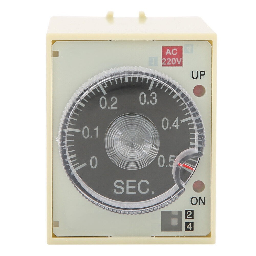 Delay Timer Time Relay Adjustable Knob Anti Interference PC Shell ST3PA A AC220V