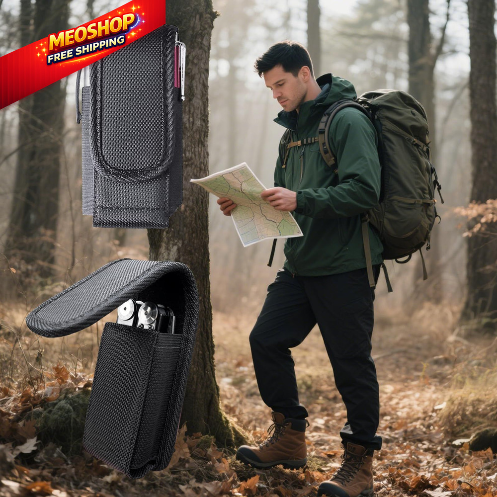 Multitool Sheath, EDC Belt Pouch Organizer for Men,Tool Sheath 1Pack Black