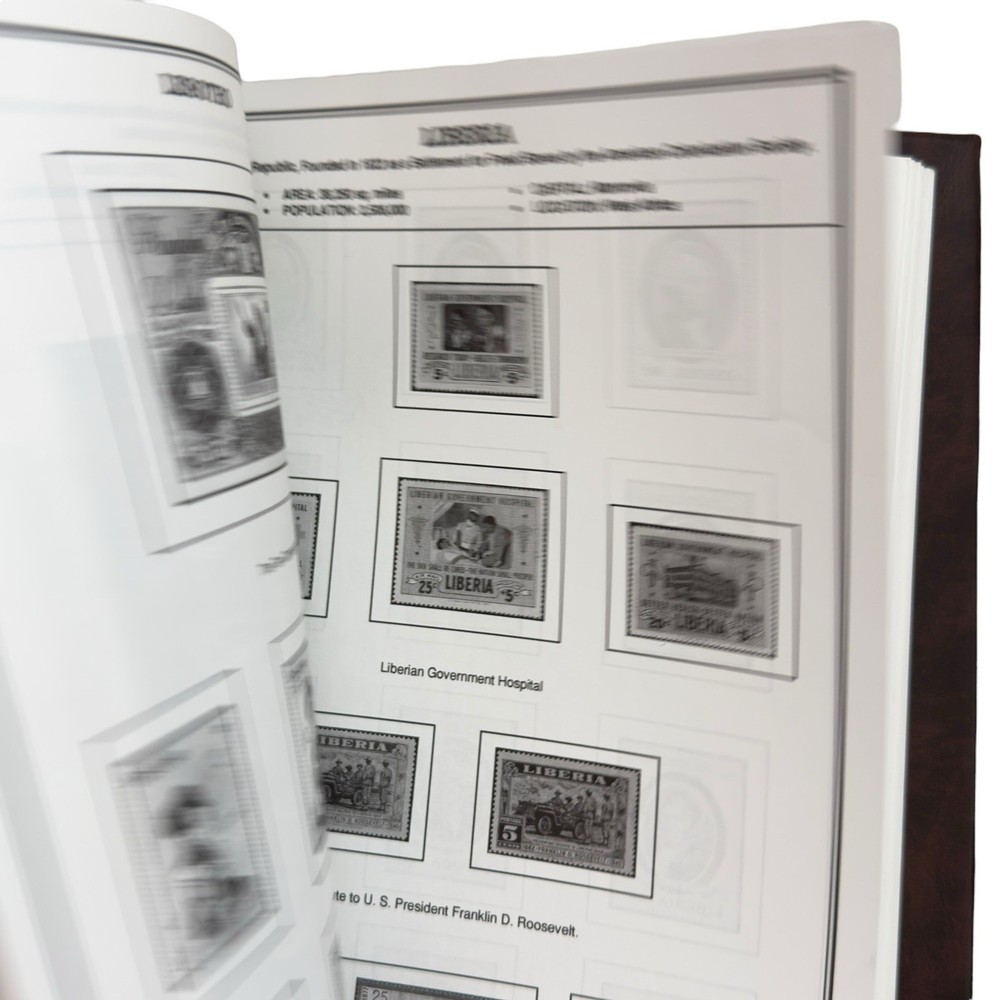 Kenmore World Album 1995 Brown Philately Stamp Collecting 2 Post Binder Unused