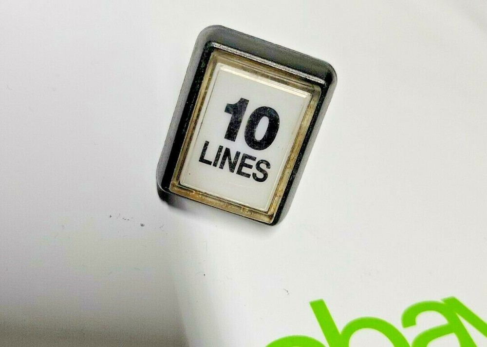 Bally Alpha 10 Lines Button  Rectangular 32mm x 26mm 5E4 Cherry Switch