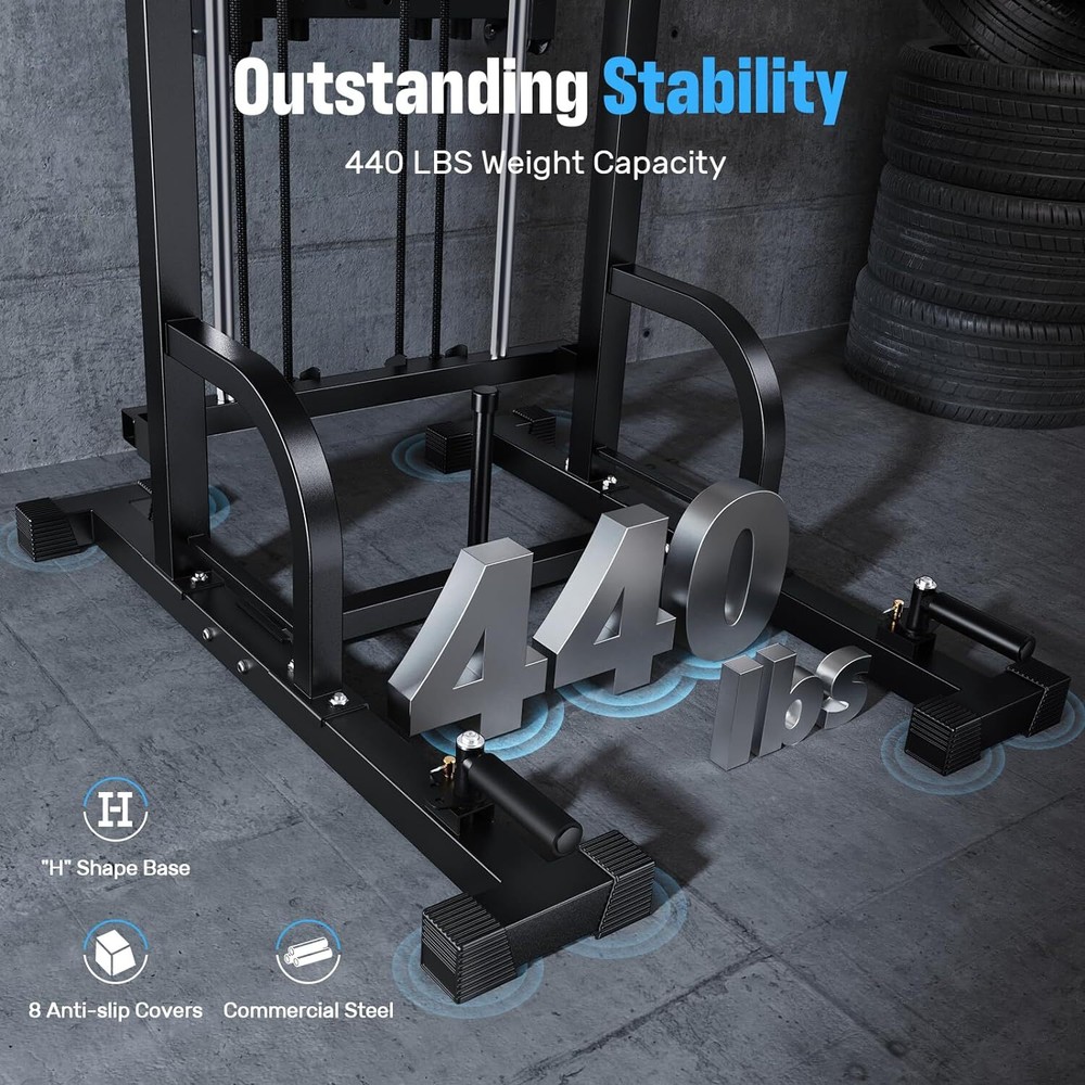 Power Tower Pull Up Dip Station Multi Function Home Gym Strength Training Fitnes