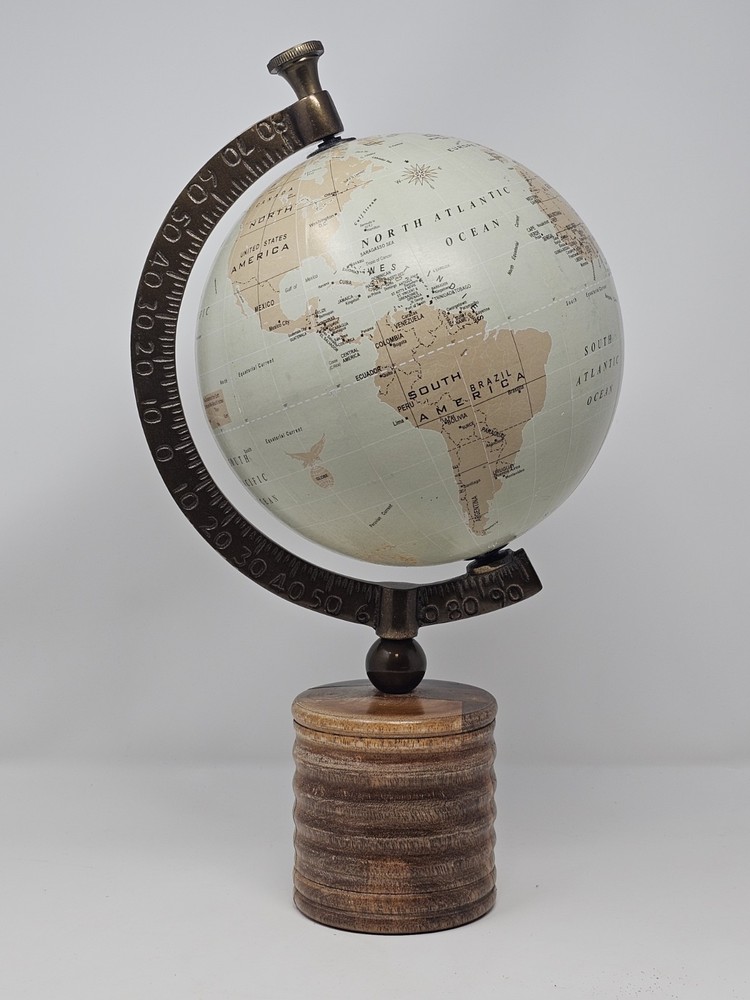 Vintage Art Deco world globe