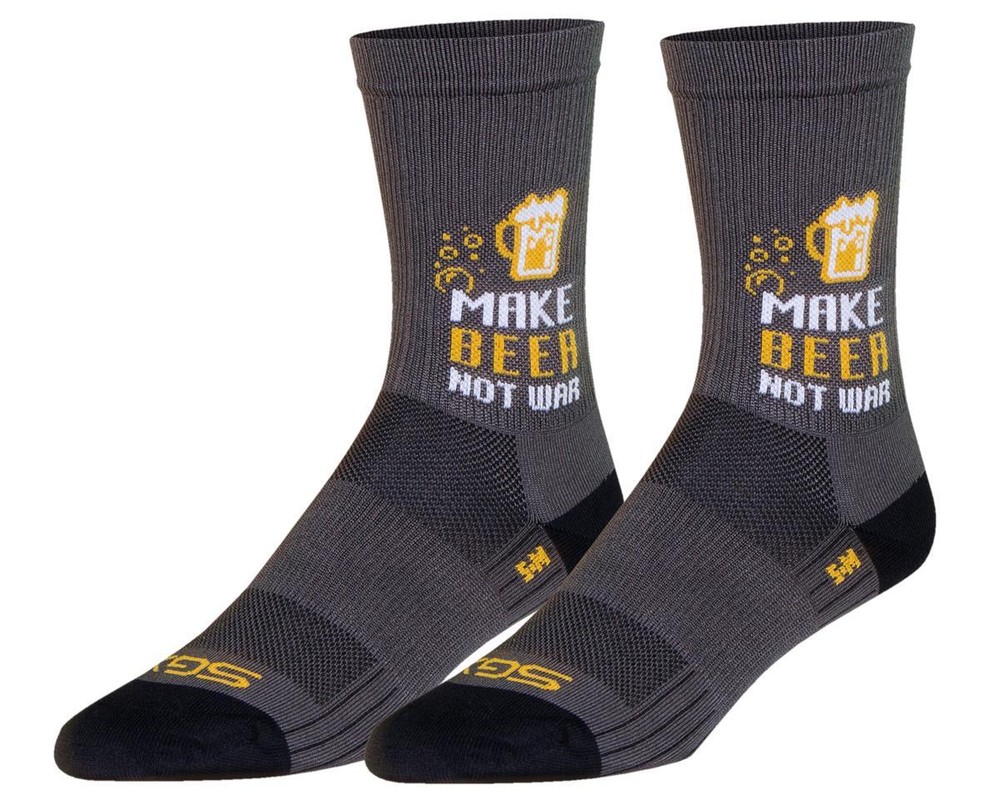Sockguy 6" SGX Socks (Make Beer Not War)