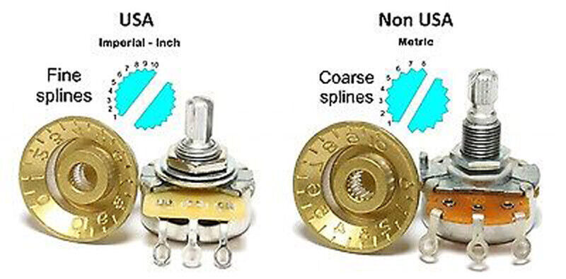 KAISH Guitar Bell Knobs 24 Fine Splines Top Hat Knobs fits Gibson Les Paul Amber