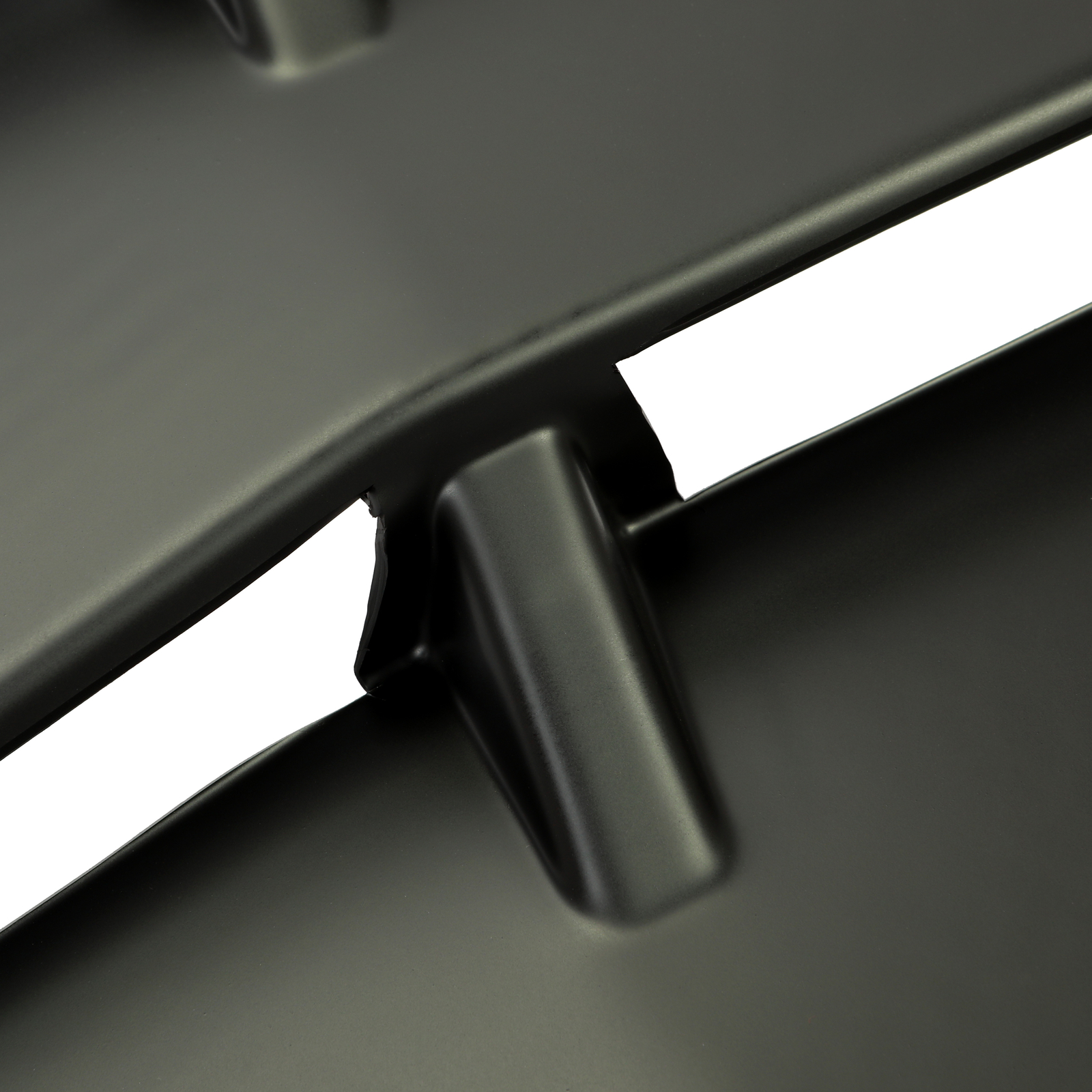 HECASA Rear Window Louver Cover Vent Black ABS For 2011-2023 2020 Dodge Charger