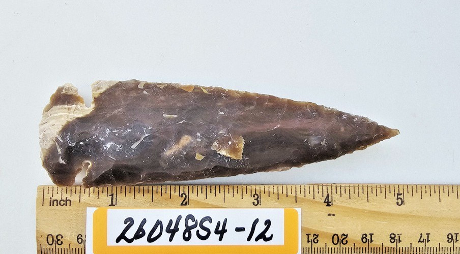 4.75" Spearhead - Lance Head - Drill Point - Hand Knapped Agate