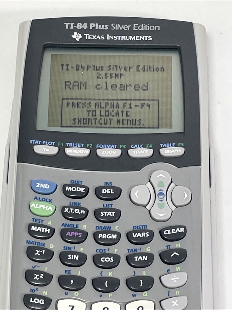 Texas Instruments TI-84 Plus Silver Edition Graphing Calculator Tested