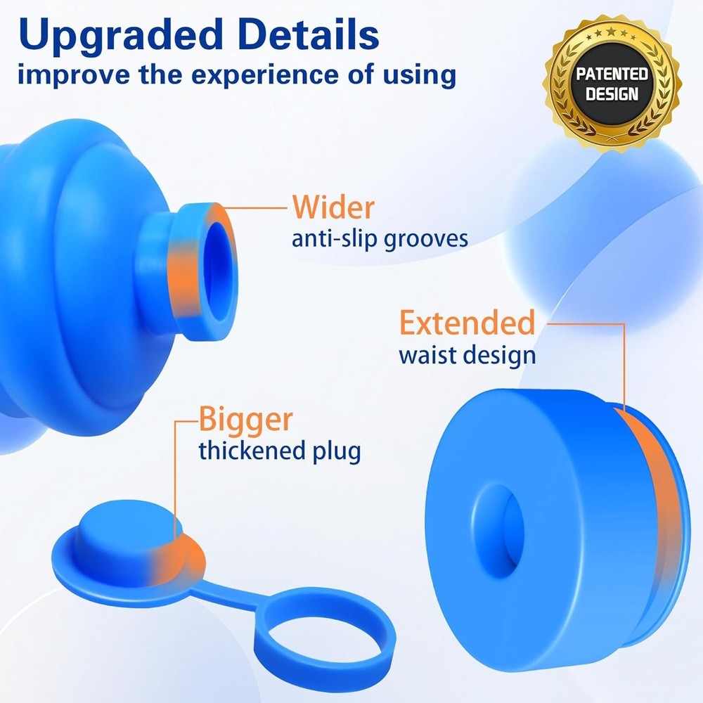 Silicone Replacement Cap Set - Pack of 5