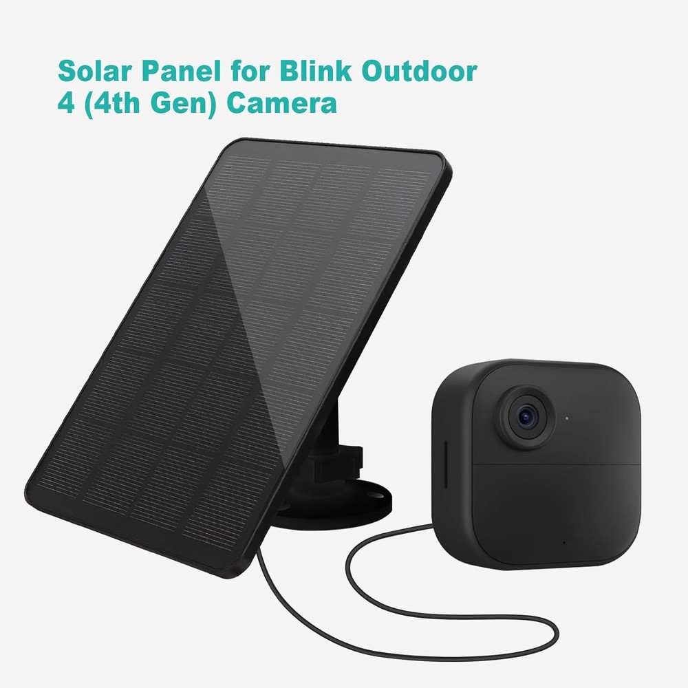Solar Panel for Blink Camera, Solar Panel 4W Compatible with Blink for blink 4
