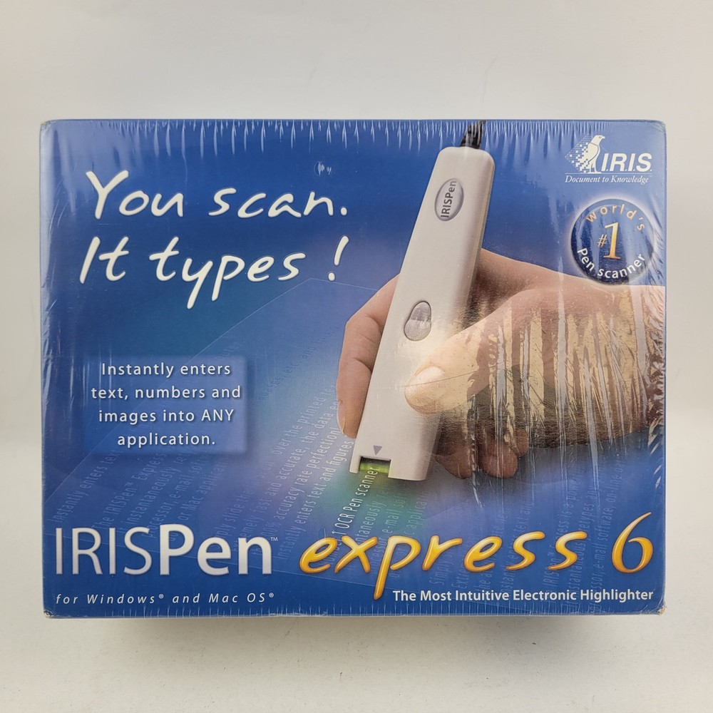 IRISPen Express 6 Electronic Pen Highlighter Scanner For Windows and Mac