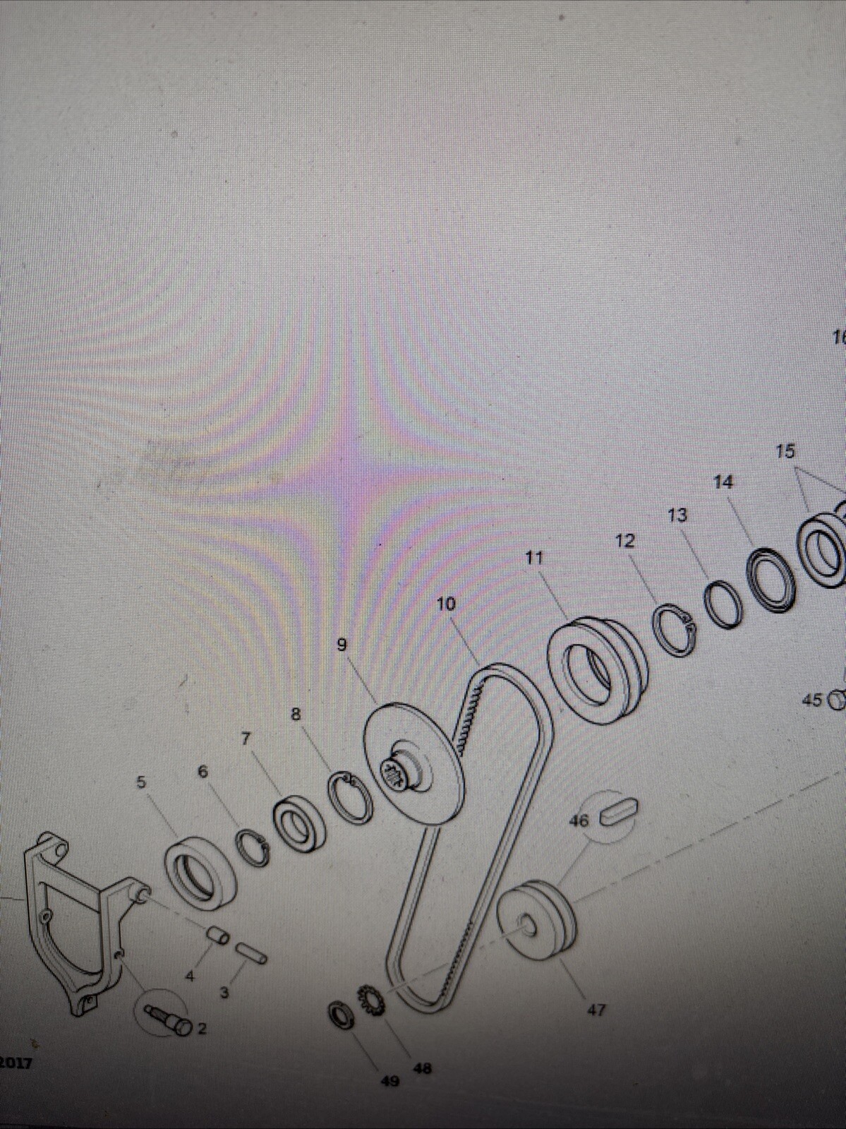 Benford Terex Single Drum Roller MBR71 & 1-71 Vibration Drive Belt 1714-241